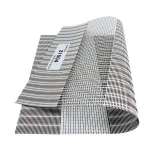 China Office Side Screen ครีมกันแดดแบบกำหนดเอง Zebra Automatic Roller Blinds Shading Fabric