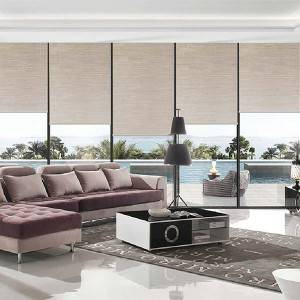 China Style Curtain Roller Blinds Fabric Blackout