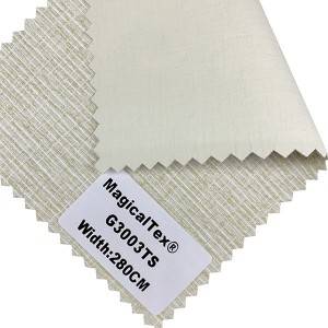I-OEM Factory ye-China Zebra Blinds Fabric ye-Sunscreen Fabric Beige