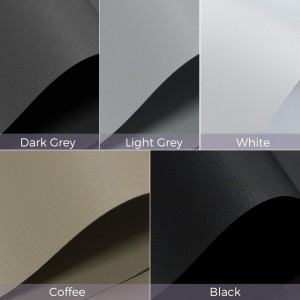Superior Functionality 100% Blackout PVC Coated Polyester Motorized Roller Blinds Shades