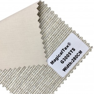 Врућа продаја 100% полиестер бели обложене роло завесе тканине за третман прозора