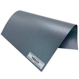 အရည်အသွေးမြင့် UV Anti-UV PVC Curtain Fiberglass Blackout Fabric