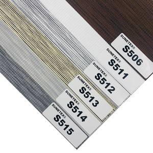 Vải mù ngựa vằn Vải bóng ngựa vằn 100% Polyester Vải rèm hai lớp