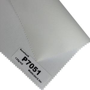 Wholesale OEM/ODM Blackout Thinner Fiberglass+PVC Roller Blind Fabric