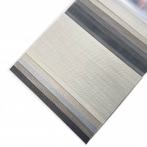 Grosir Custom 100% Polyester Full Shading Rainbow Roll Up Blinds Kanggo Perawatan Jendela