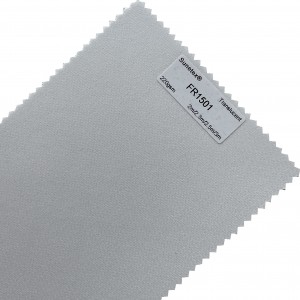 Kounga teitei 100% Polyester FR Translucent Roller Blind Fabric Ki te Utu Utu