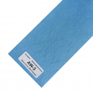 Fertikale Blinds Fabric Motorized 100% Polyester Translucent Panels foar finster behanneling
