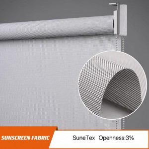 Hot sell Sunscreen Blinds Fabric ຄຸນະພາບສູງ ຂາຍສົ່ງຂາຍຍ່ອຍທົ່ວໂລກ