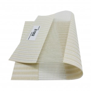 Sunscreen Zebra Fabric Blind Sunscreen Blind Zebra Fabric Sheer Office Roller Blinds Stof Polyester PVC
