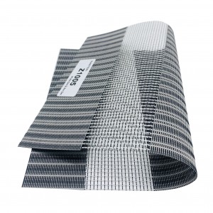 Home Deco Roller Fabric Blind Sunscreen Zebra Shade ფანჯრის სამკურნალოდ