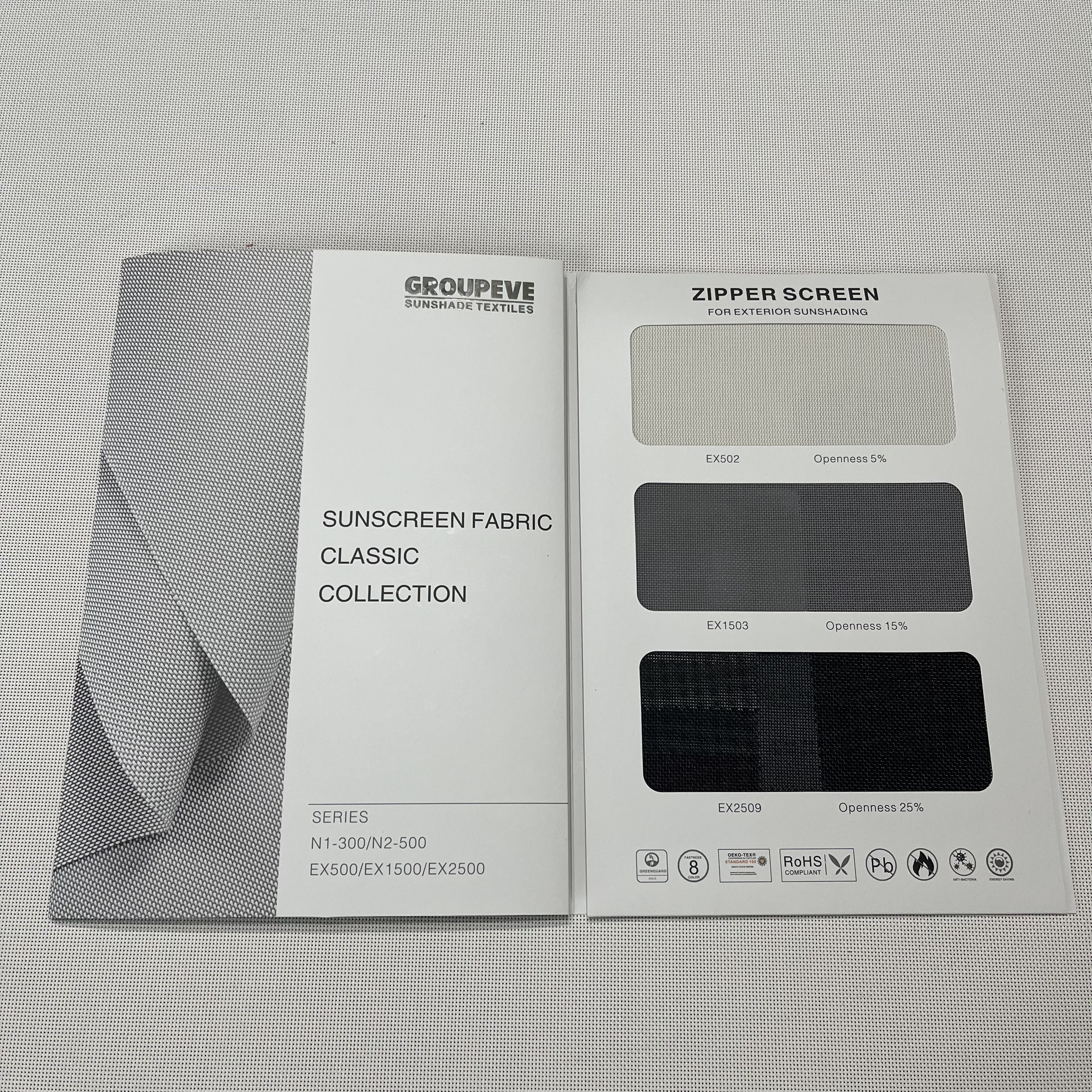 New Sunscreen Fabrics Sample Booklet Riri Kuuya!