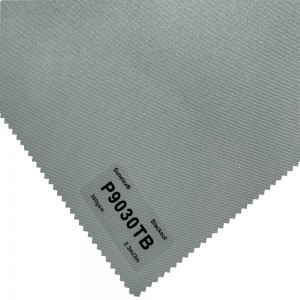 Pantaðu Plain Blackout 100% Polyester White Coated Roller Blinds efni frá Groupeve
