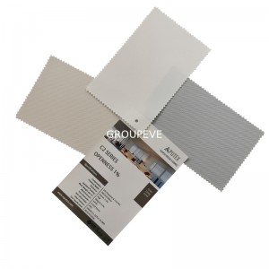New Style Textured Polyester Sun Screen Fabrica For Indoor And Outdoor Waterproof Sunscreen Fabricae 1% 3% 5% Patefacio