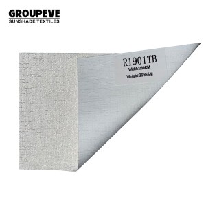Lieferanten von Raffrollo-Stoffen, weiß beschichteter Raffrollo-Vorhang aus 100 % Polyester