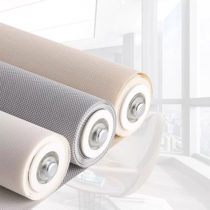 Blackout Roll Plain PVC White Coated Roller Blind Fabric with China Textiles