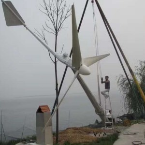 10KW अफ/अन-ग्रिड काम गर्ने प्रणाली पवन टर्बाइन