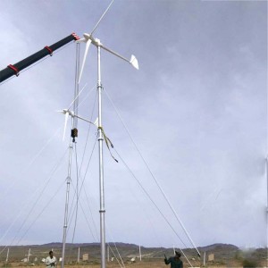 wind turbine on grid working system