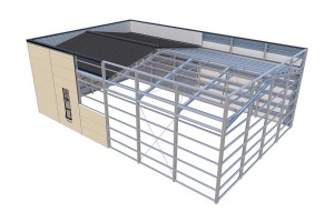 Casa de panel prefabricada KZ preconstruida de bajo costo