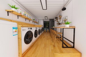 Casa modular de lavandería de nuevo diseño