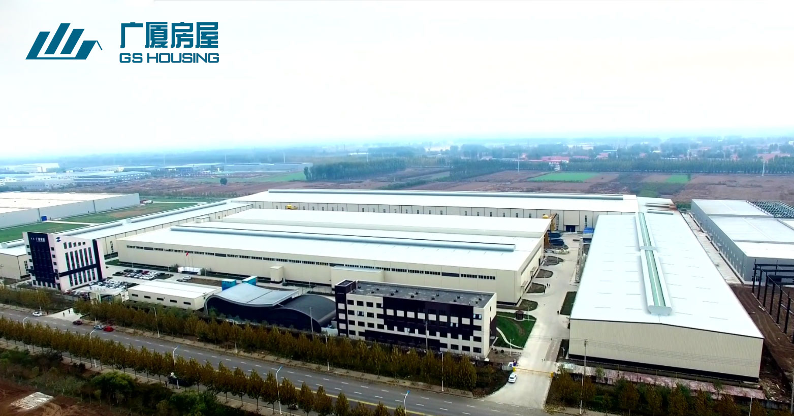 GS HOUSING – baza produkcyjna Tianjin w północnych Chinach (Top 3 największa fabryka domów modułowych w Chinach)