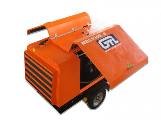 390CFM 8Bar Mining Driling Portable Diesel Screw Air Compressor