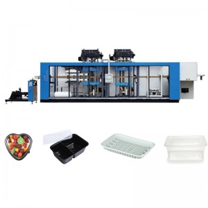 PLC Pressure Thermoforming Machine With Three Stations HEY01