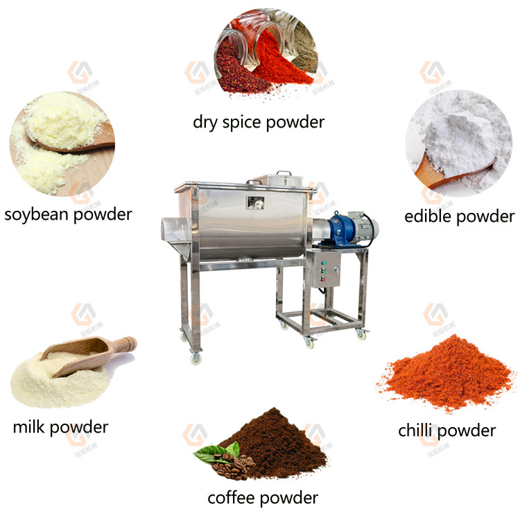 Dry powder ribbon mixer blender equipment (2)