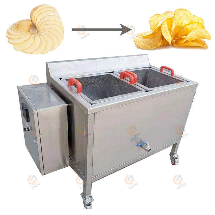 Peeling frying Fresh potato chips production line