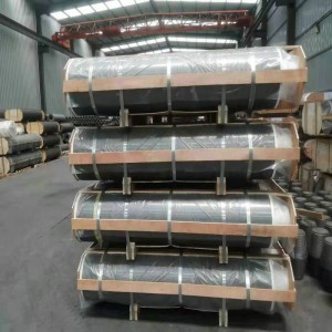 Fabricantes de electrodos de grafito en China HP500 para a fabricación de aceiro forno de arco eléctrico