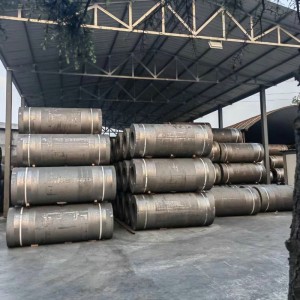 Electric Arc Furnace Graphite Electrodes HP550mm With Pitch T4N T4L 4TPI ຫົວນົມ