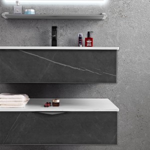 Taas-kalidad nga Sintered Stone Bathroom Cabinets, Stylish 30 Inch Vanity Units, ug Elegant Mirrors