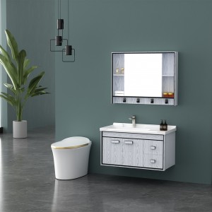 Stilvoller und praktischer Badezimmer-Kosmetikspiegelschrank und Spiegelschrank
