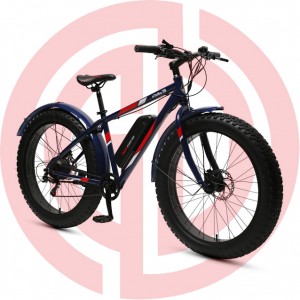 GD-EMB-008：  Electric Mountain Bicycles, 26 Inch, alloy frame, hydralic disc brakes, alloy 6061 TIG welded