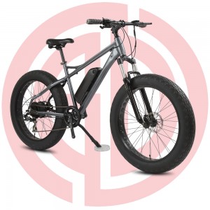 GD-EMB-013： electric mountain bicycle,  26 inch, lithium battery for adult assisted E-bike, black ebike