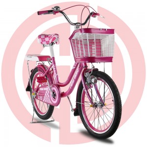 Good Quality The Baby Safety Seat - GD-KB-009： Girl’s bright pink bike with basket, kids; bike, girls bike, princess bike, pink bike, cute bike – GUODA