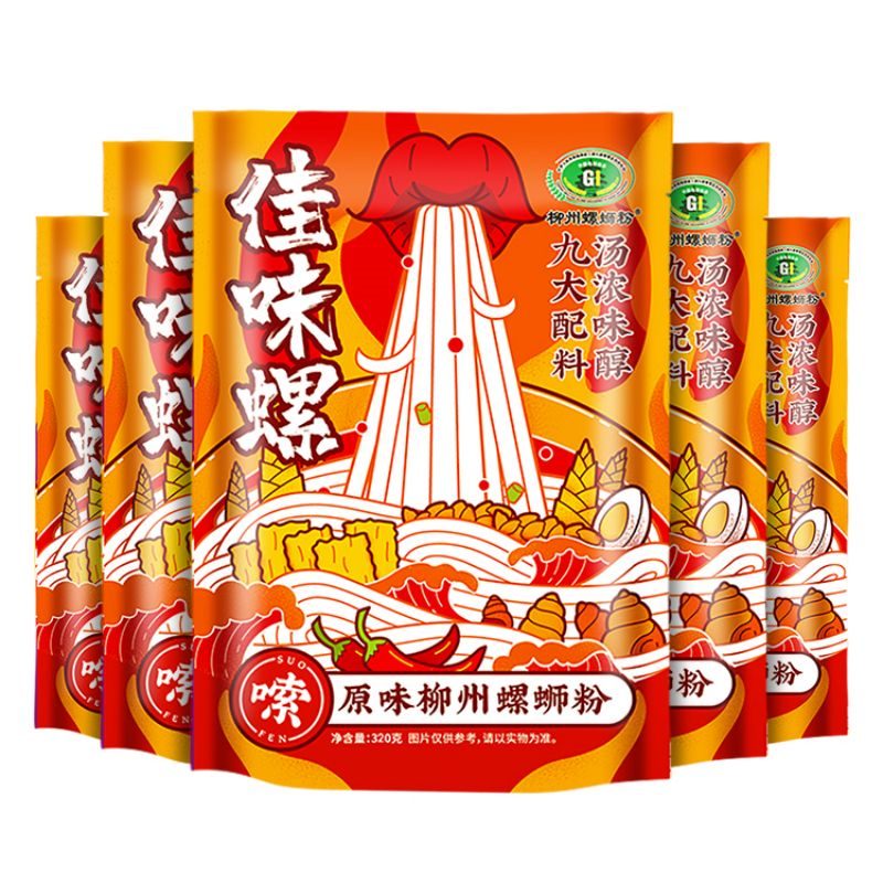 ქარხნის პირდაპირი გაყიდვა River Snails Rice Noodle Instant Food Luosifen გამორჩეული სურათი