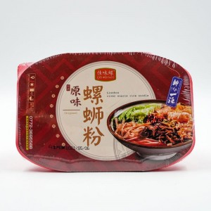 Producto de venta caliente Fideos de caracol Fideos de arroz de caracoles de río de olla caliente autocalentable