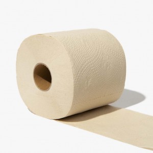 Fabbrica Private Label Biodegradable 3ply Tissue Toilette Wholesale Roll di bagnu di bambù