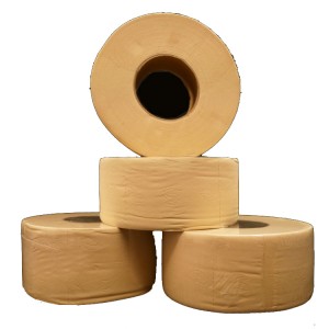Prilagođeni jeftini pojedinačno zamotani ekološki prihvatljivi kupaonski sanitarni toaletni papir u roli od mekog bambusa