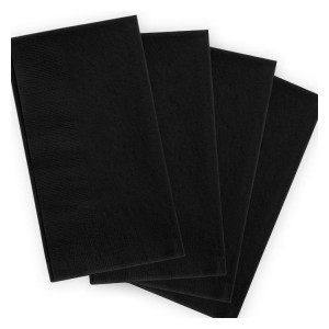 फैक्टरी कस्टम लोगो काले बांस पेपर नैपकिन कॉकटेल नैपकिन