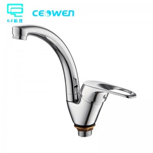 Wholesale China Spa Faucet Factories Pricelist –  304 stainless steel kitchen pull tap cold and hot mixer brushed swivel vegetable sink faucet  – GZ