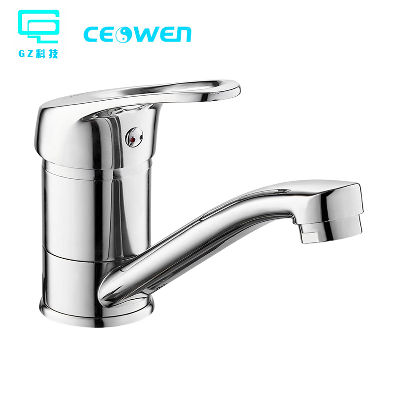 Modern style faucet low lead brass body Wanhai spool washbasin faucet