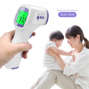Rapid Test Digital Forehead Thermometer Gun Lcd Display Intelligent Non Contact Thermometer Battery Forehead Infrared Temperature Gun.