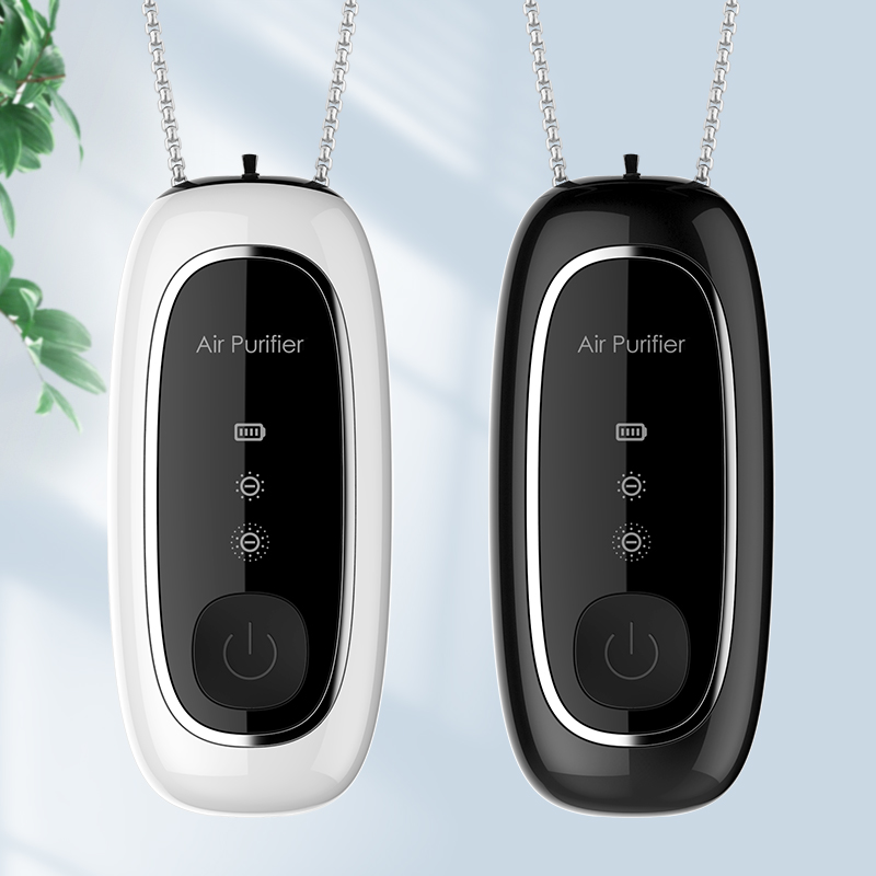 Portable USB Rechargeable Ion Necklace Air Purifier Used In Car Office, Classroom And Table Featured Image