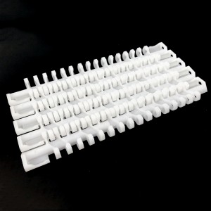 HAASBELTS Plastiki modul guşak 1100 seriýaly göni ylgaw tekizligi 15.2mm aralyk