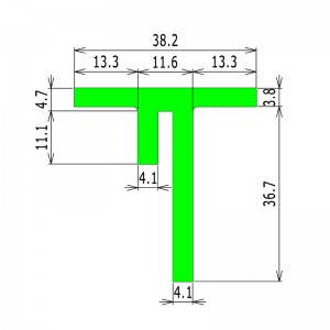 Kunststof bandtransporteurcomponenten kettinggeleidingscomponenten bandgeleiders