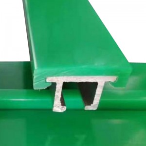 Plastik kəmər konveyer komponentləri zəncir bələdçisi aşınma zolağı