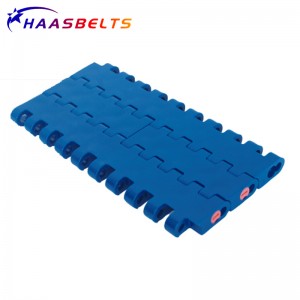 Plastový modulární pás HAASBELTS Flat Top 1005 lisovaný na šířku s positrackem