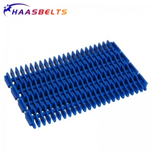 HASBELTS Conveyor Straight chains ပလပ်စတစ်ကွင်းဆက် Sprocketsများအတွက် Modular Plastic Belt Raised Rib 900