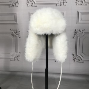 Winter Warm Bomber Hats Faux Fox Fur Earflap Hat Russian Snow Andy Nylon Trapper Hat